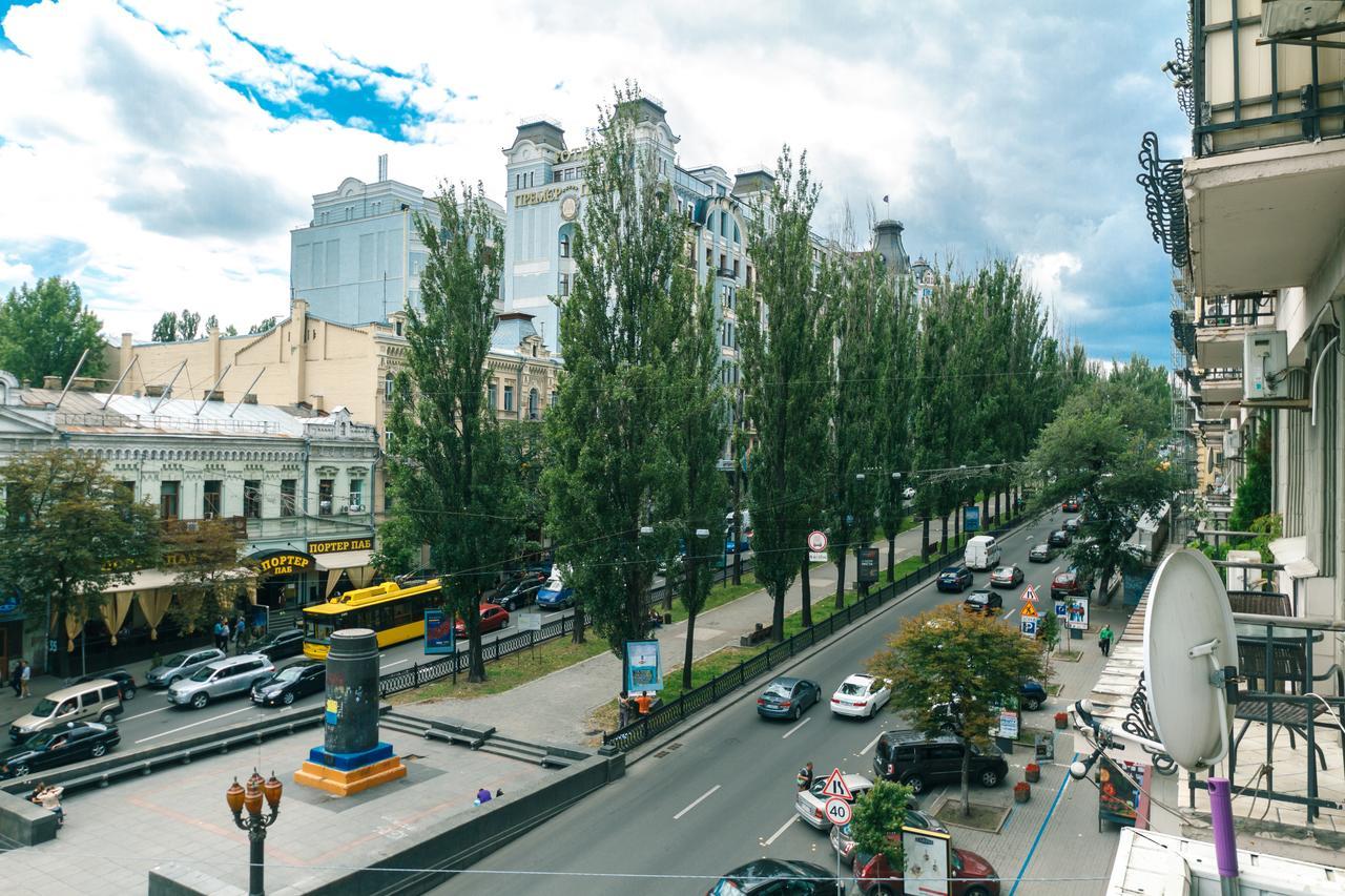 Two Bedroom Apartment On Kreschatik, Kyiv Center With Great View المظهر الخارجي الصورة