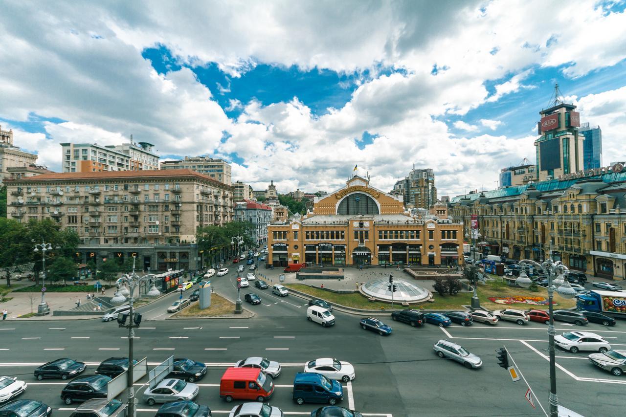 Two Bedroom Apartment On Kreschatik, Kyiv Center With Great View المظهر الخارجي الصورة
